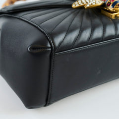 Gucci Queen Margaret Top Handle Bamboo Black