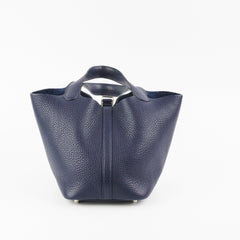 Hermes Picotin 18 Clemence Blue Nuit T Stamp