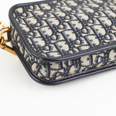 Christian Dior Oblique Navy Pouch