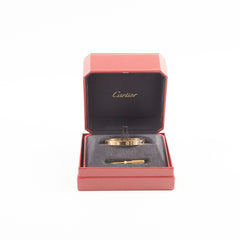 Cartier Love Bracelet 4 Diamonds Yellow Gold Bracelet Size 16