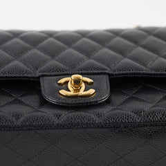 Chanel Classic Flap Medium/Large Black Caviar