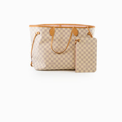 Louis Vuitton Neverfull GM Damier Azur (with Pouch)