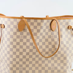 Louis Vuitton Neverfull GM Damier Azur (with Pouch)