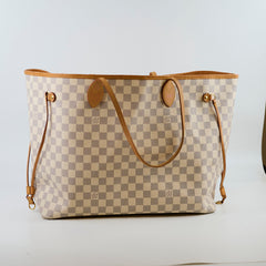 Louis Vuitton Neverfull GM Damier Azur (with Pouch)