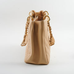 Chanel GST Caviar Beige Shoulder Bag - Series 20