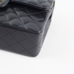 Chanel Small Classic Flap Caviar Black Hold