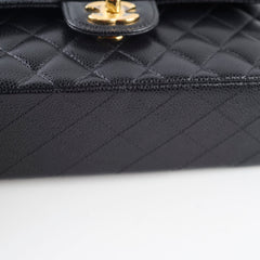 Chanel Small Classic Flap Caviar Black Hold