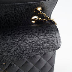 Chanel Small Classic Flap Caviar Black Hold