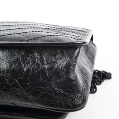 Saint Laurent Niki Medium Black Vintage Leather