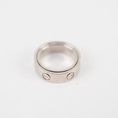 Cartier Secret Love Ring White Gold Size 47