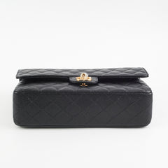 Chanel Medium/Large Double Classic Flap Caviar Black 2023