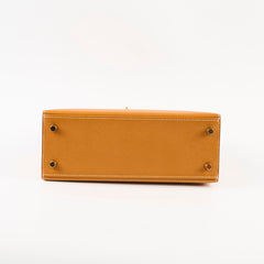 Hermès Kelly 25 Epsom Toffee GHW- A Stamp