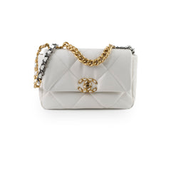 Chanel 19 Small in White Series 30