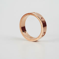 Cartier Love Ring Rose Gold 3 Diamond (Size 59)