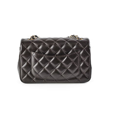 Chanel Mini Rectangular Dark Chocolate Microchip HOLD