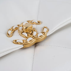 Chanel 19 Small in White Series 30