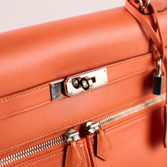 Hermes Kelly 35 Lakis 2Way Orange Mangue? - Stamp Q Square