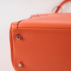 Hermes Kelly 35 Lakis 2Way Orange Mangue? - Stamp Q Square