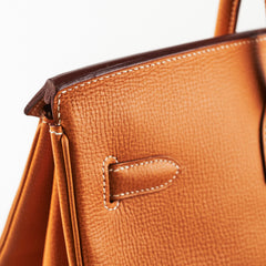 Hermes Birkin 40 Vache Natural Chevre - K Square 2007
