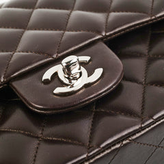 Chanel Medium/Large Classic Double Flap Dark Chocolate
