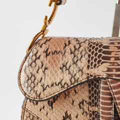 Christina Dior Mini Saddle Snake Skin