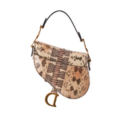 Christina Dior Mini Saddle Snake Skin