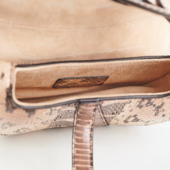Christina Dior Mini Saddle Snake Skin