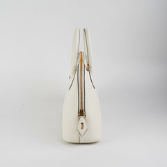 Hermes Bolide 25 Evercolor Blanc/Sesame U stamp (2022)