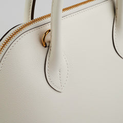 Hermes Bolide 25 Evercolor Blanc/Sesame U stamp (2022)