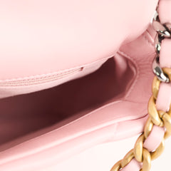 Chanel 19 Small Light Pink Lambskin (microchip)