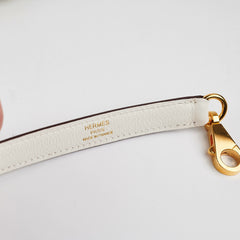 Hermes Bolide 25 Evercolor Blanc/Sesame U stamp (2022)
