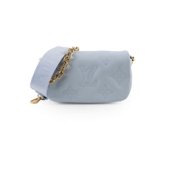 Louis Vuitton Bubblegram Wallet on Strap Blue