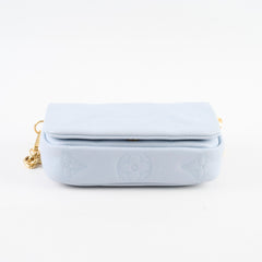 Louis Vuitton Bubblegram Wallet on Strap Blue