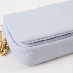 Louis Vuitton Bubblegram Wallet on Strap Blue