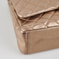 Chanel Classic Lambskin Maxi Double Flap Bronze