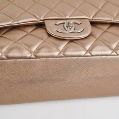 Chanel Classic Lambskin Maxi Double Flap Bronze