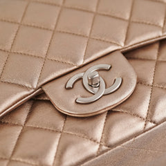 Chanel Classic Lambskin Maxi Double Flap Bronze