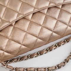 Chanel Classic Lambskin Maxi Double Flap Bronze