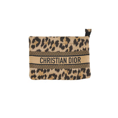 Christian Dior Leopard Cosmetic Pouch