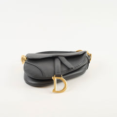 Christian Dior Mini Saddle Black