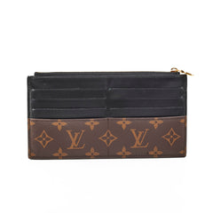 Louis Vuitton Black Monogram Flat Wallet