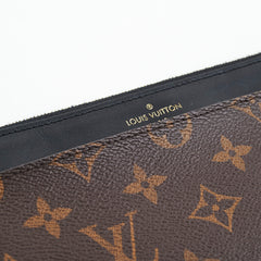Louis Vuitton Black Monogram Flat Wallet