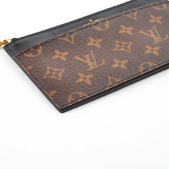 Louis Vuitton Black Monogram Flat Wallet