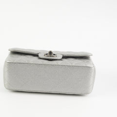 Chanel Mini Rectangular Caviar Silver