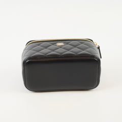 Chanel Lambskin Vanity LGHW Black