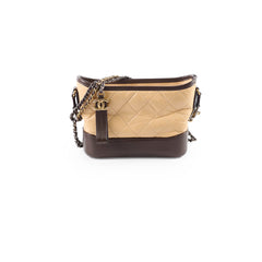Chanel Gabrielle Hobo Small Brown and Beige