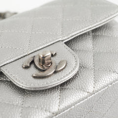 Chanel Mini Rectangular Caviar Silver