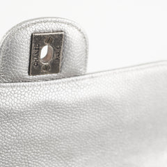 Chanel Mini Rectangular Caviar Silver