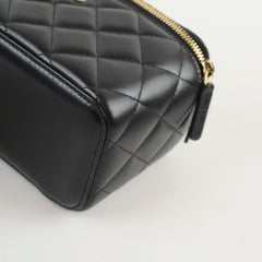 Chanel Lambskin Vanity LGHW Black