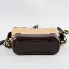 Chanel Gabrielle Hobo Small Brown and Beige